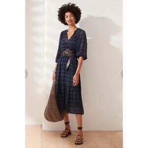 Banana Republic Navy Midi Dress